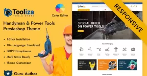 Tooliza - Handyman & Power Tools Store Prestashop Responsive Theme