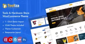 Tooliza - Tools & Hardware Store Elementor WooCommerce Responsive Theme