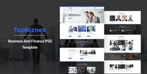 Topbiznes – Business & Consulting PSD Template.