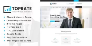 Toprate - Business Consulting and Professional Services HTML Template