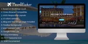 Tour Maker - Creative Travel Agency HTML Template