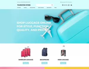 Tourister store - Travel Store MotoCMS Ecommerce Template