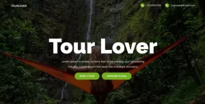 Tourlover - Travel agency landing page Template
