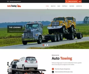 Towing WordPress Theme for Tow Truck and Hauling service SKT Themes