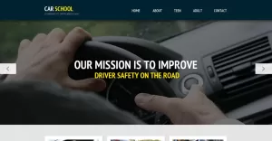 Traffic School Responsive Website Template - TemplateMonster