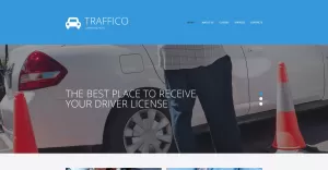 Traffic School Responsive Website Template - TemplateMonster