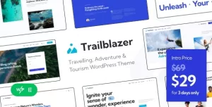 Trailblazer - Travelling, Adventure & Tourism WordPress Theme + AI