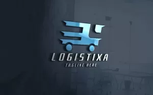 Transport Delivery Truck Logo Pro Template - TemplateMonster