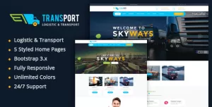 Transport - Logistics / Transportation Business HTML Template