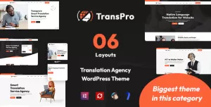TransPro - Translation Bureau & Interpreting Services WordPress Theme