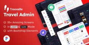 Travel Admin  Web App and Dashboard UI Figma Template