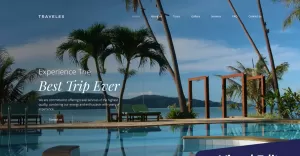 Travel Agency Premium Moto CMS 3 Template - TemplateMonster