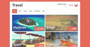 Travel Agency Responsive Magento Theme - TemplateMonster