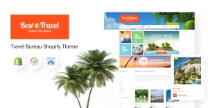 Travel Bureau eCommerce Shopify Theme - TemplateMonster