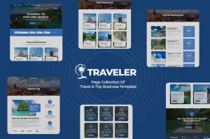 Traveler – Travel & Trip Business Elementor Template Kit
