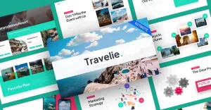 Travelie Modern Travel Keynote Template - TemplateMonster