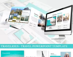 Travelious - Travel PowerPoint template - TemplateMonster