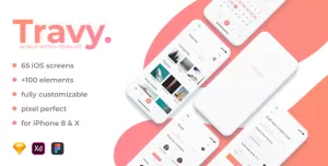 Travy - Travel app mobile ui kit