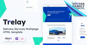 Trelay - Online Shipping Company Website Template