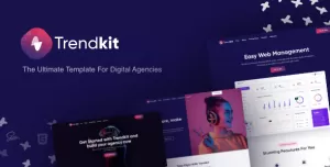 Trendkit - Digital  Agencies  & SaaS  Template