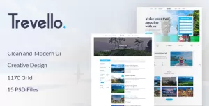 Trevello  Tours and Travel PSD Template