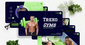 Trexo - Gym Sport Powerpoint Templates - TemplateMonster
