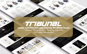 TRIBUNAL - Lawyer, Law Firm and Legal Attorney Landing Page WordPress Theme
