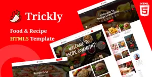 Trickly  Food Recipe HTML5 Template
