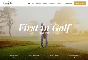 Triompher - Golf Club WordPress Theme
