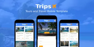 Trips - Tours and Travel Mobile Template