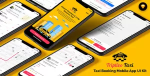 TripTivo - Taxi Booking Mobile App UI Kit