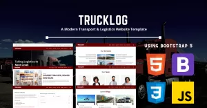 TRUCKLOG - A Modern Transport & Logistics HTML Website Template
