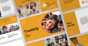 TrueHelp - Charity Presentation Keynote Template