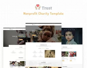 Trust – Nonprofit Charity Website Template - TemplateMonster