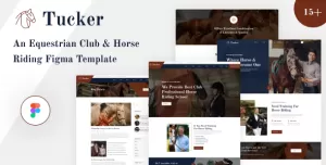 Tucker - Equestrian & Horse Riding Club Figma Template