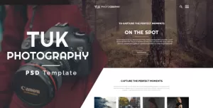 TUK - Photography PSD Template