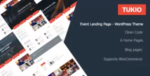 Tukio  Event Landing Page WordPress Theme