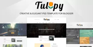 TULIPY – Blogger PSD Template