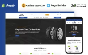 Turboster Auto Parts Store Shopify Theme - TemplateMonster