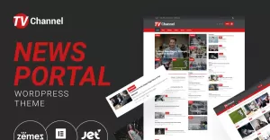 TVChannel - News Portal Modern WordPress Elementor Theme