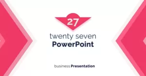 Twenty Seven Business Presentation PowerPoint template