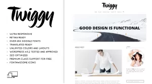 TWIGGY - A WordPress Theme for Bloggers