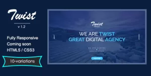 TWIST - Responsive Coming Soon Page