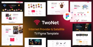 Twoet - TV & Internet Provider Figma Template