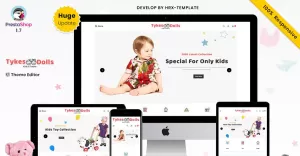 Tykes Dolls Mega Children Fashion Kids Store Prestashop Premium Themes