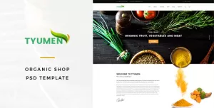 Tyumen - Organic Shop PSD Template