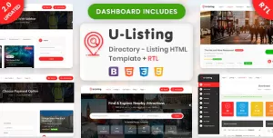 U-Listing Directory - Listing HTML Template