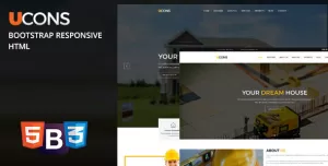 Ucons Construction, Building, Factory - Fully Bootstrap Responsive