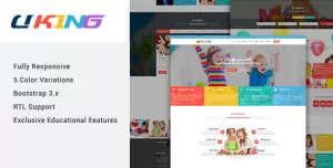 Uking - Responsive Joomla kindergarten Template
