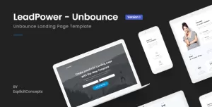 Unbounce Landing Page Template - LeadPower